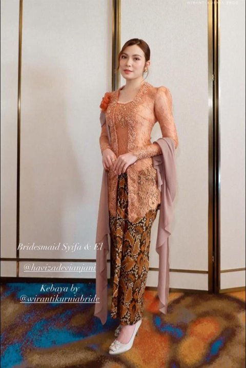 Detail Kebaya Bridesmaid di Pernikahan Syifa Hadju. Sumber; instagram/wirantikurniabride