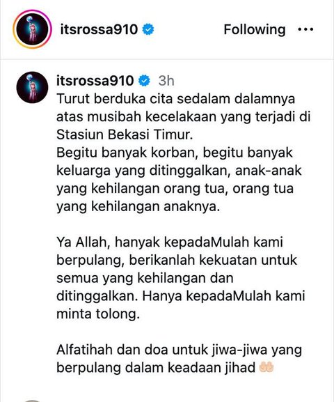 Rossa memukau di malam anuegerah Piala Citra FF 2025, memadukan kebaya modern dan jarit motif kawung cokelat keemasan karya Sebastian Gunawan. (Foto: Dok. Instagram @itsrossa910)