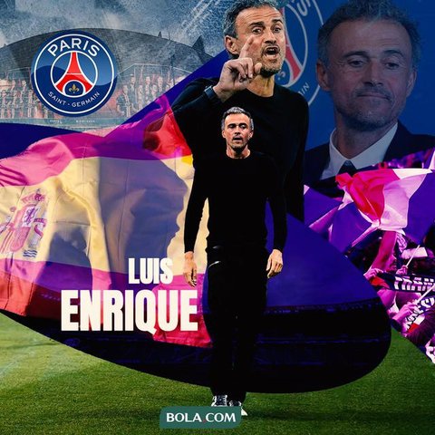 Pelatih Paris Saint-Germain, Luis Enrique, bereaksi pada akhir pertandingan leg pertama babak 16 besar UEFA Champions League antara PSG dan Chelsea di Parc des Princes, Paris, Kamis (12/3/202