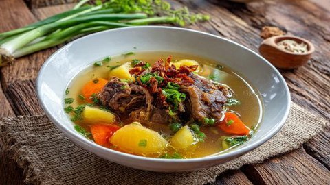 Resep Sop Janda. (Foto: Gemini AI)
