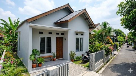 Putih Gading, Warna Cat Teras Lembut Anti Kusam/Gemini AI