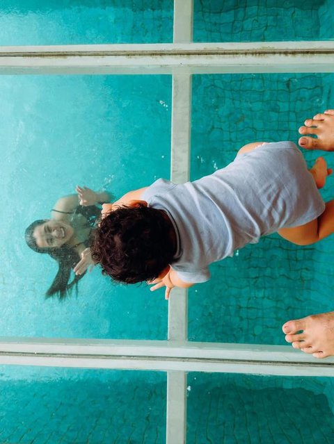 Potret Kolam Renang di Rumah Aaliyah Massaid dan Thariq Halilintar/ Instagram @thariqhalilintar