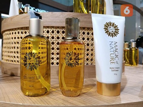 Bunga Citra Lestari (BCL) di peluncuran produk perawatan kulit berbahan minyak bunga matahari. (dok. Liputan6.com/Dinny Mutiah)