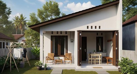 Model rumah kampung minimalis untuk pasangan lansia. [Foto: Gemini]