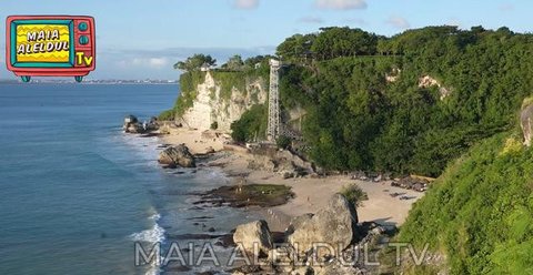 Potret Bagian Depan Villa Maia Estianty di Bali/ Youtube Maia Aleldul TV