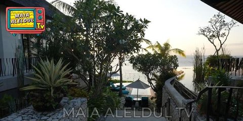 Potret Bagian Depan Villa Maia Estianty di Bali/ Youtube Maia Aleldul TV