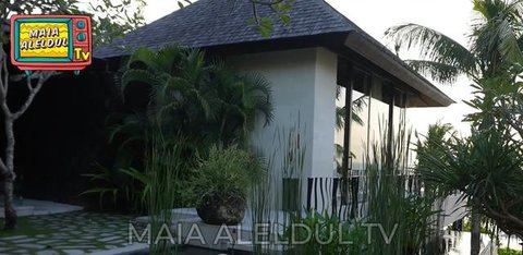 Potret Bagian Depan Villa Maia Estianty di Bali/ Youtube Maia Aleldul TV