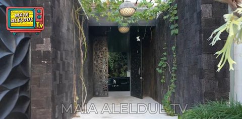 Potret Bagian Depan Villa Maia Estianty di Bali/ Youtube Maia Aleldul TV