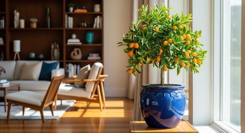 Pohon Buah Kumquat dalam Ruangan/Gemini AI