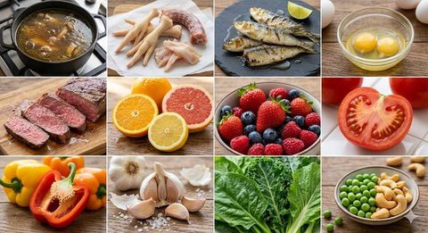 Makanan yang Kaya Kolagen Alami. dok: gemini ai