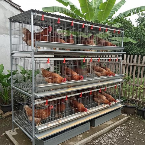 Peternak menimbang telur ayam ras hasil panen di peternakannya di Kampung Kebon Kopi, Pengasinan, Bogor, Kamis  (15/12/2022). Menurut peternak setempat, sejak tiga pekan  terakhir harga telur
