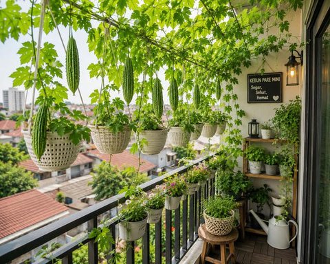 Kebun Pare Mini di Balkon Rumah: ChatGPT
