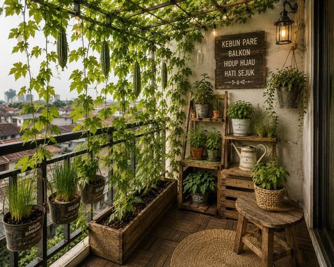 Kebun Pare Mini di Balkon Rumah: ChatGPT