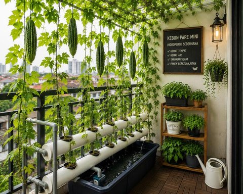 Kebun Pare Mini di Balkon Rumah: ChatGPT
