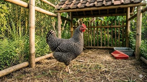 Ternak Ayam Rumahan yang Menghasilkan Telur Omega Sehat (Foto: Gemini AI)