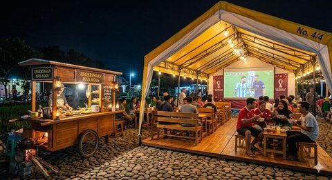 Inspirasi Desain Angkringan di Desa dengan Tempat Nobar Piala Dunia. Gemini