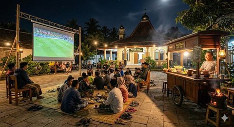 Inspirasi Desain Angkringan di Desa dengan Tempat Nobar Piala Dunia. Gemini