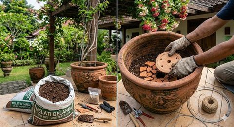 Cara Menanam Melati Belanda di Pot untuk Kanopi Rumah agar Subur. Gemini