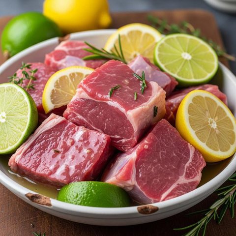 Jahe, serai, ketumbar, hingga nanas bisa membantu mengurangi bau prengus sekaligus membuat daging kambing lebih empuk dan lezat. (dok. KamranAydinov/Freepik)