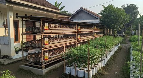 Ternak Burung Puyuh dan Cabai Rawit dalam Satu Lahan Kecil yang Menguntungkan/ Ilustrasi gambar AI