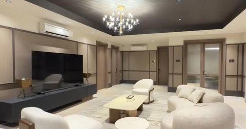 Model Chandelier di Rumah Baru Tasya Farasya/ Youtube Tasya Farasya