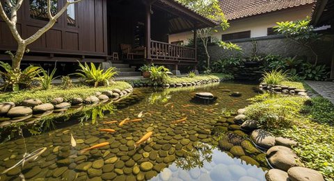 Ilustrasi Model Kolam Ikan Dangkal yang Aman untuk Anak-anak/Gemini AI