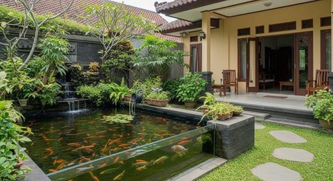 Ilustrasi Model Kolam Ikan Dangkal yang Aman untuk Anak-anak/Gemini AI