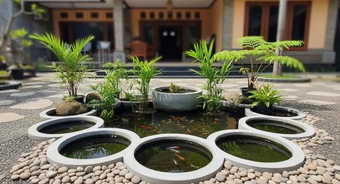 Ilustrasi Model Kolam Ikan Dangkal yang Aman untuk Anak-anak/Gemini AI