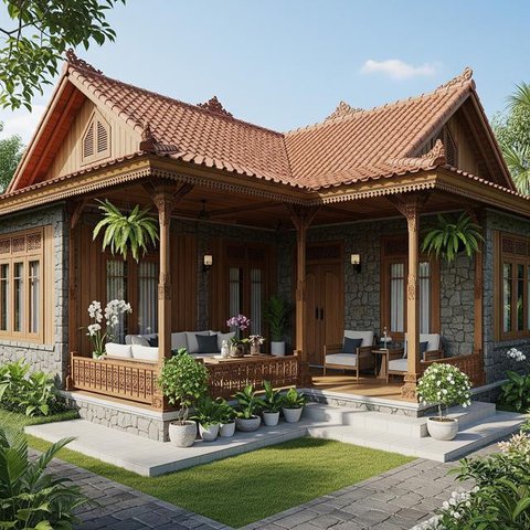 Model Rumah Desa yang Cocok untuk Lahan Hook. Gemini