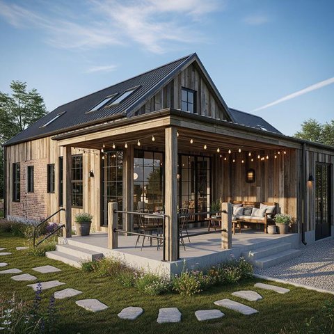 Model Rumah Desa yang Cocok untuk Lahan Hook. Gemini