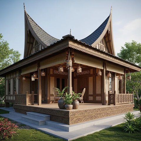 Model Rumah Desa yang Cocok untuk Lahan Hook. Gemini