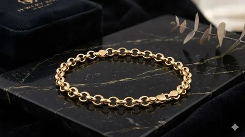 Model Gelang Emas yang Mudah Dijual Kembali (created by AI)
