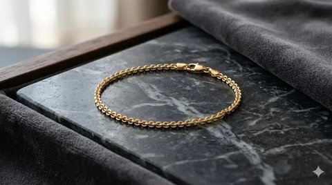 Model Gelang Emas yang Mudah Dijual Kembali (created by AI)