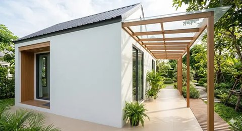 Inspirasi Rumah Kecil dengan Lorong Angin. Gemini