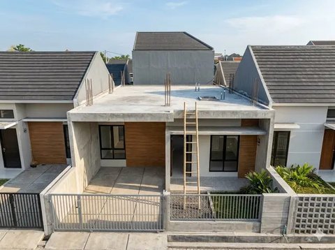 Inspirasi Fasad Rumah Perumnas agar Tidak Terlihat Monoton. (Foto: AI)