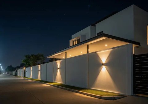 Desain Pagar Anti Debu Jalan Raya yang Estetik dan Fungsional. Foto: Gemini