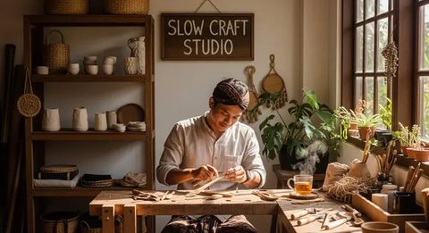 Usaha Ringan untuk Gaya Hidup Slow Living di Desa/Gemini AI