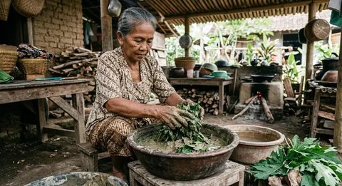 Resep Daun Pepaya Anti Pahit Dijadikan Bobor yang Semua Orang Suka (AI Generated)