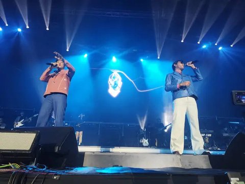 Ariel Noah menjadi bintang tamu dalam Konser 25 Tahun Janji Suci Yovie & Nuno, Sabtu (13/6/2026). (Foto: Liputan6.com/ Mevi Linawati)
