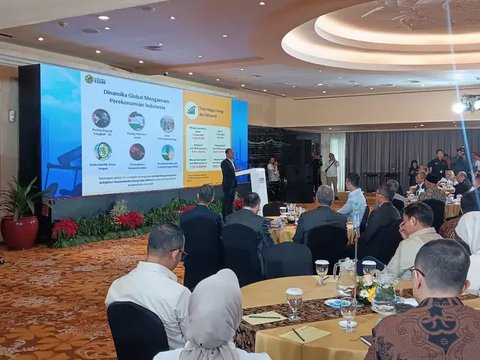 Menteri Energi dan Sumber Daya Mineral (ESDM) Bahlil Lahadalia dalam Energy Forum di Hotel Borobudur, Kamis (25/6/2026). (Liputan6.com/Christian)