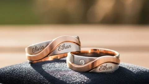 Model cincin nikah ukir nama