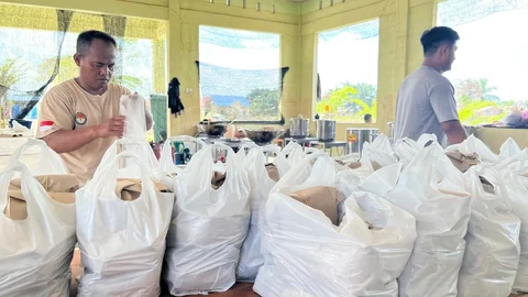 Dapur Umum IPDN di Aceh Tamiang
