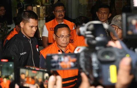 Bupati Pati, Sudewo usai menjalani pemeriksaan intensif di Gedung Merah Putih Komisi Pemberantasan Korupsi (KPK), Jakarta, Selasa (20/1/2026) malam.
