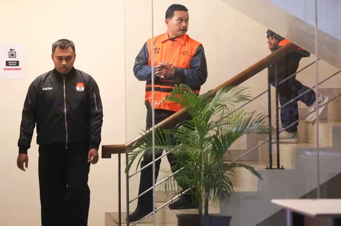 Wali Kota Madiun, Maidi usai menjalani pemeriksaan intensif di Gedung Merah Putih Komisi Pemberantasan Korupsi (KPK0, Jakarta, Selasa (20/01/2026).