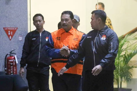 Wali Kota Madiun, Maidi usai menjalani pemeriksaan intensif di Gedung Merah Putih Komisi Pemberantasan Korupsi (KPK0, Jakarta, Selasa (20/01/2026).
