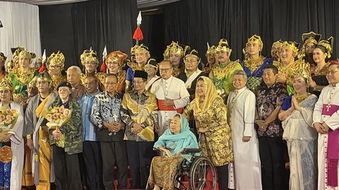 Keuskupan Agung Jakarta menggelar Pesta Emas Ulang Tahun Imamat 50 tahun Kardinal Ignatius Suharyo di Gereja Katedral, Jakarta Pusat pada Senin (26/1/2026). (Foto: Liputan6.com/Winda Nelfira).