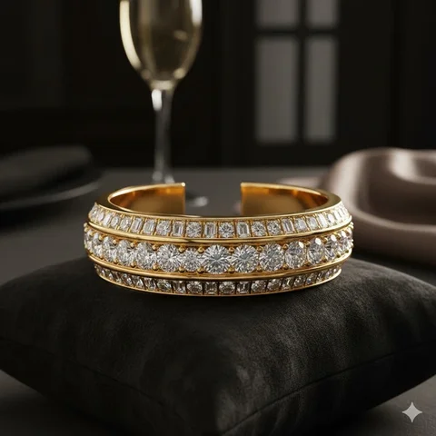 Model Gelang Emas Berlian Terbaru (Foto: ChatGPT)