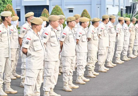 Prajurit TNI Angkatan Udara mengikuti Apel Luar Biasa awal tahun 2026 di Lapangan Apel Makoopsudnas Halim Perdanakusuma Jakarta Timur.