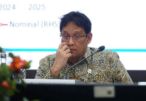 Menteri Keuangan Purbaya Yudhi Sadewa saat konferensi pers &ldquo;APBN Kita&rdquo; Edisi Januari 2026 di Gedung Djuanda I, Jakarta, Kamis (08/01/2026).
