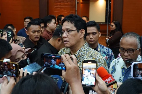 Menteri Keuangan Purbaya Yudhi Sadewa usai konferensi pers &ldquo;APBN Kita&rdquo; Edisi Januari 2026 di Gedung Djuanda I, Jakarta, Kamis (08/01/2026).